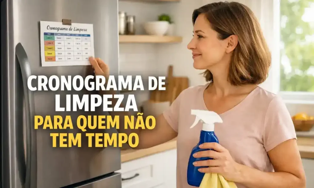 Cronograma de limpeza doméstica para quem tem pouco tempo