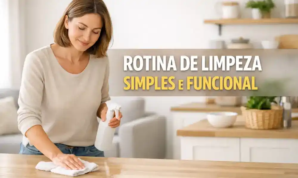 Rotina de limpeza simples e funcional para manter tudo em ordem