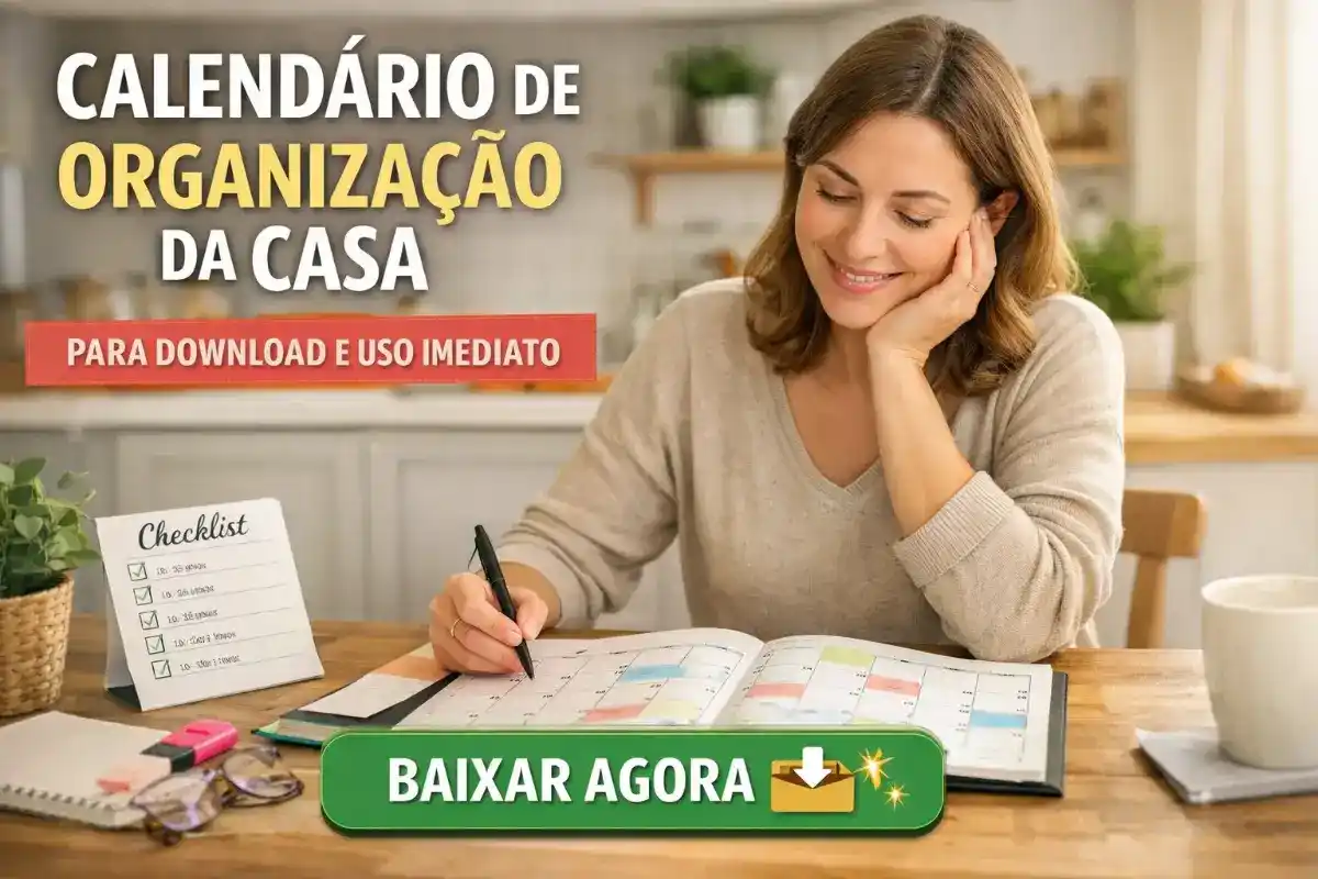 Calendário de organização da casa para download