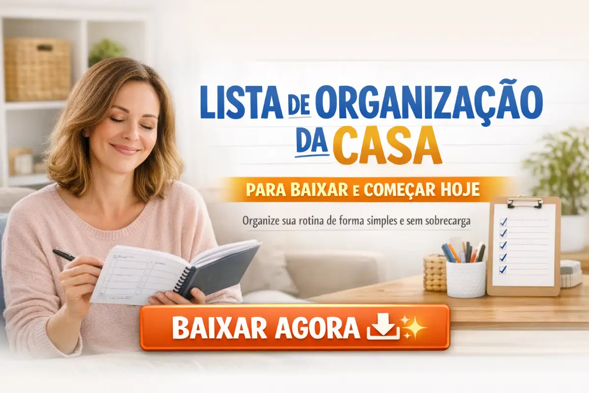 Lista de organização da casa para baixar
