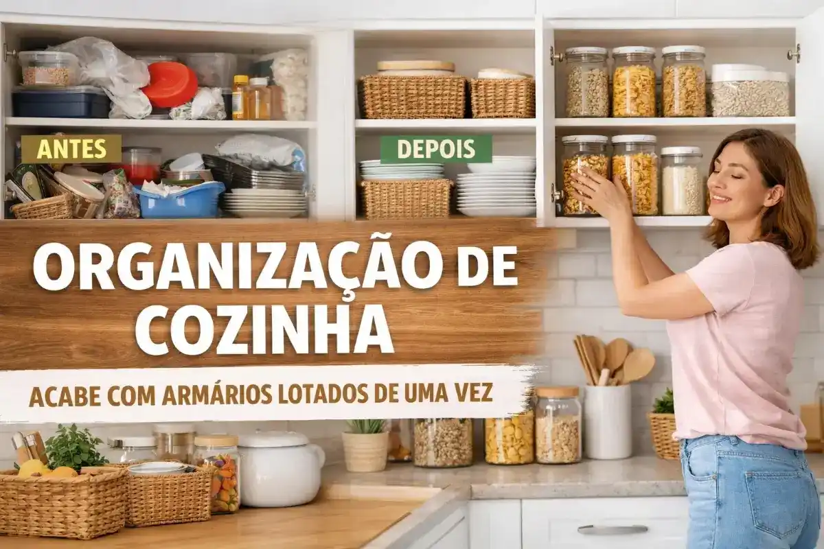 Organização de cozinha: Método simples para acabar com armários lotados