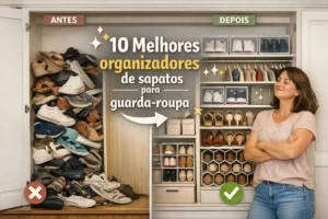 10 Melhores organizadores de sapatos para guarda-roupa